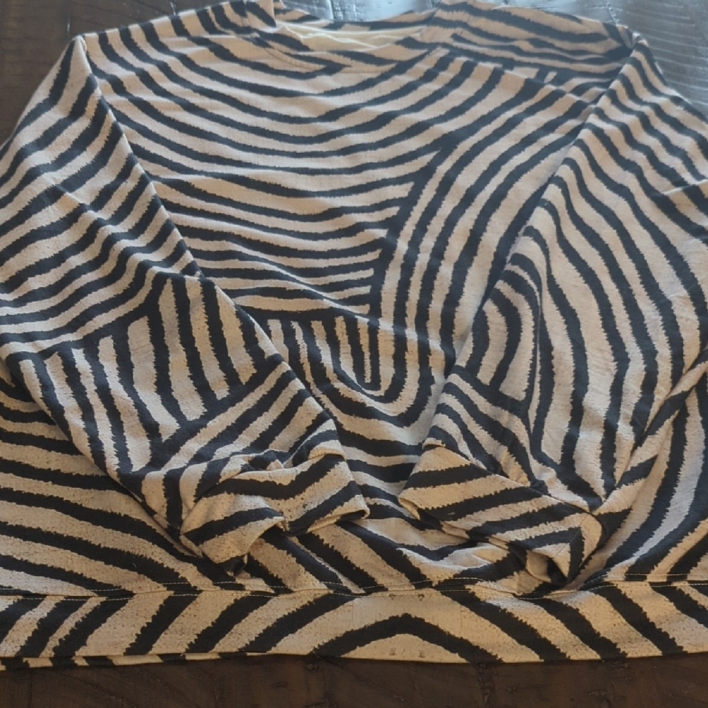 Chic Zebra Print Sweater